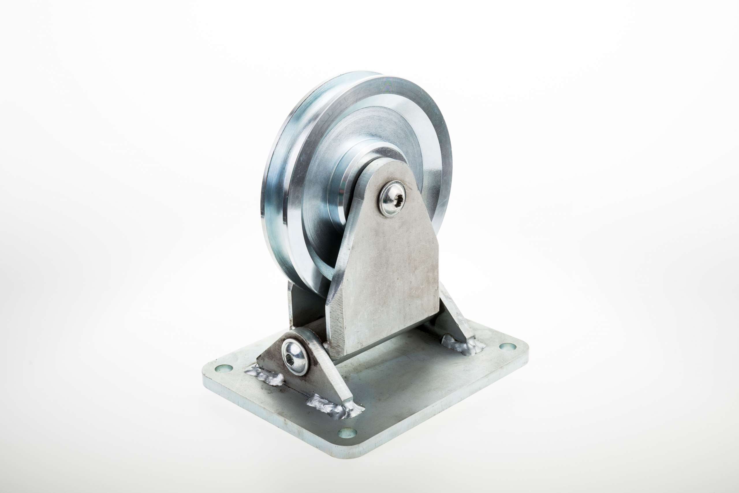 5 Stück V-Nut Umlenkrollen – Stahl, 75–200 Kg Tragkraft, Mit Kugellager Für Seile
